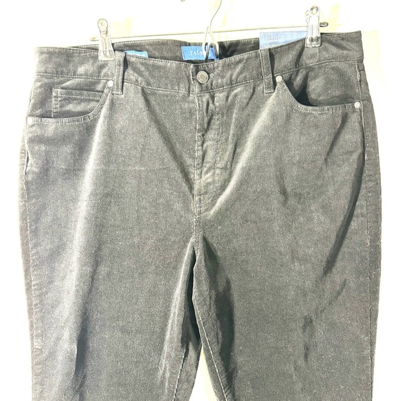 Talbots Flawless 5 Pocket Hi Waist Black Corduroy Straight Leg Pants - Picture 2 of 12
